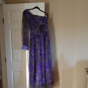 SHEIN Purple Asymmetrical Dress